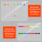 Acrylic message board magnetic refrigerator sticker household erasable calendar transparent note display board