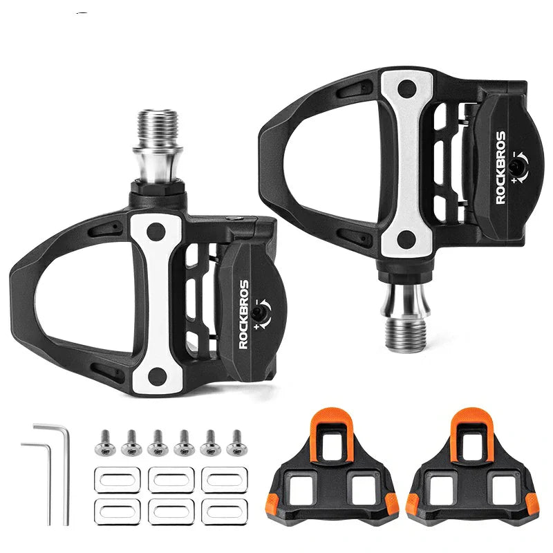 Carbon Fiber SPD Clipless Pedals for Road Bikes 9/16''