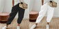 Women’s Cotton Linen Casual Pants – Solid Color