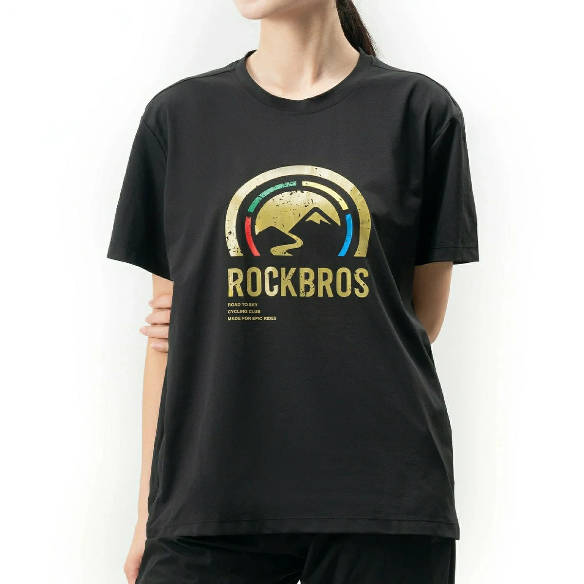 ROCKBROS Road-to-Sky Shirt Unisex Quick Dry Moisture Wicking Breathable Stretch Short Sleeve