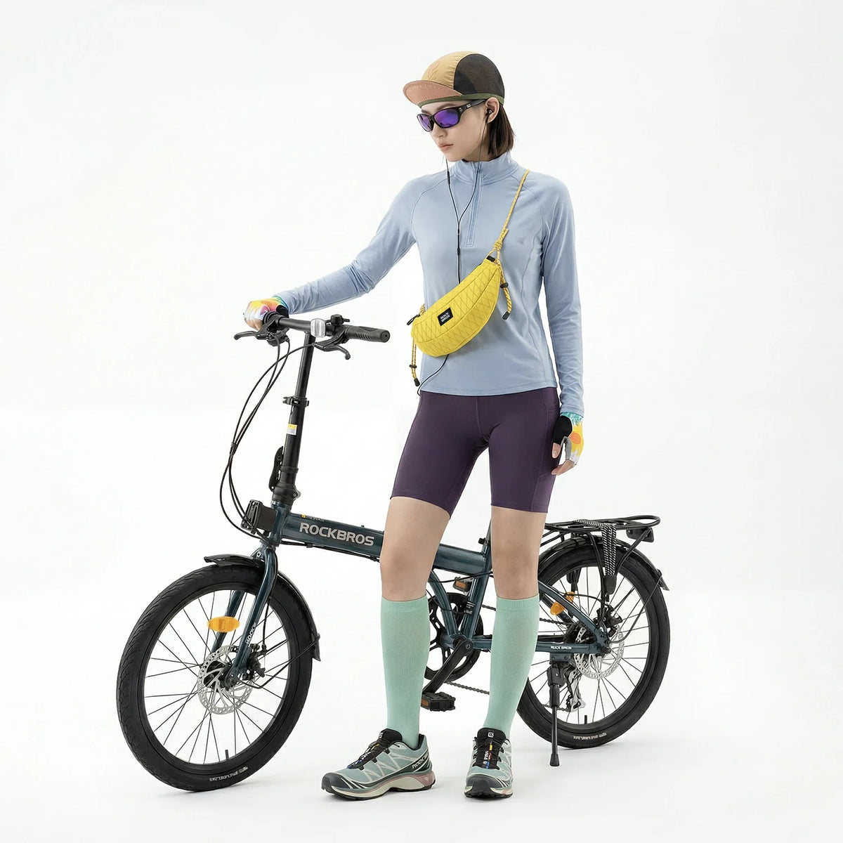 Banana Bike Handlebar Bag, Lightweight Crossbody Cycling Bag 1.8L