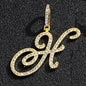 Hip hop accessories grass letter pendant melon seed buckle Cuban chain accessory