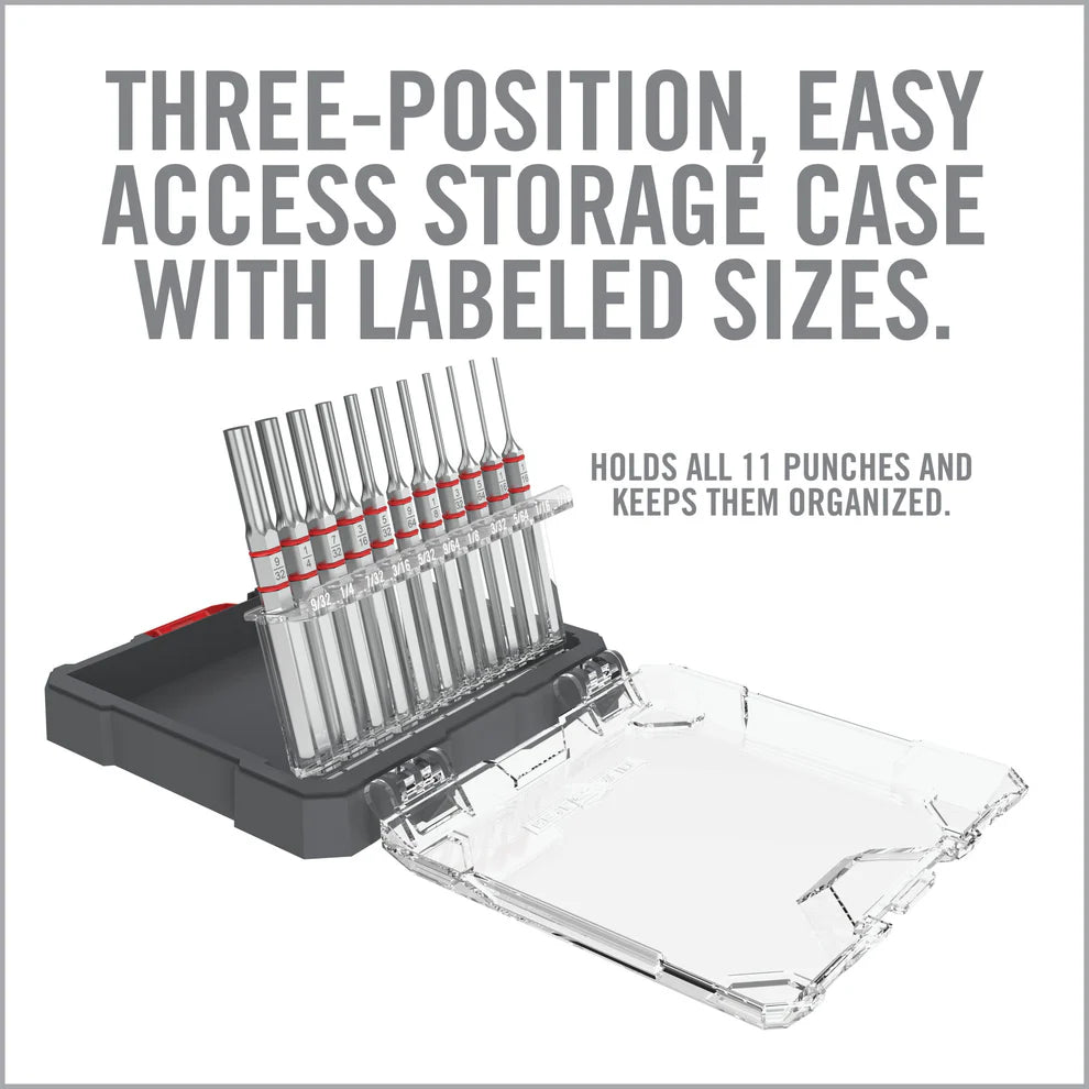 Armorer’s Master Hammer and Accu-Punch 11-Piece Standard Pin Punch Set