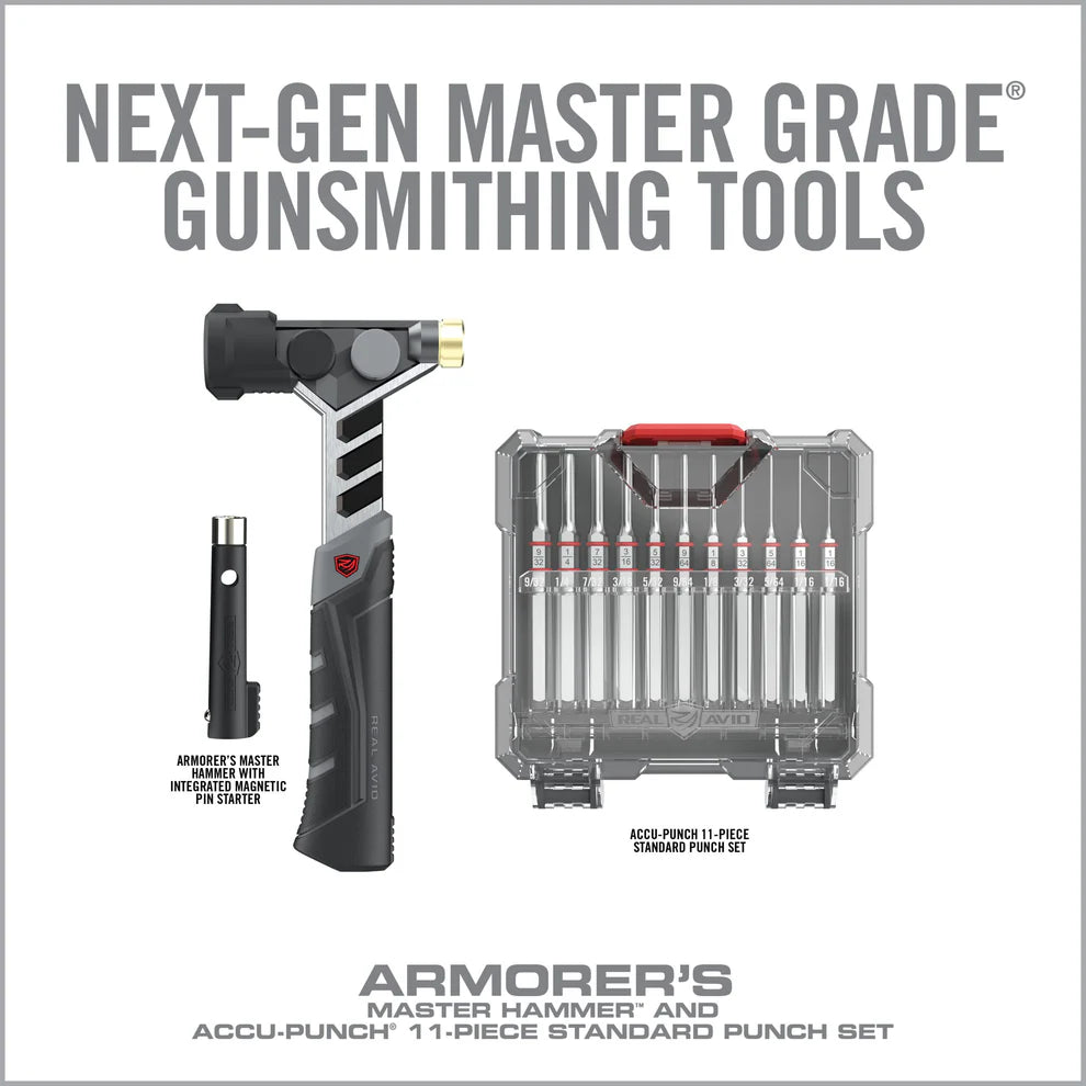 Armorer’s Master Hammer and Accu-Punch 11-Piece Standard Pin Punch Set