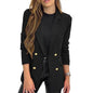 Casual Long Sleeve Lapel Button Autumn Coat