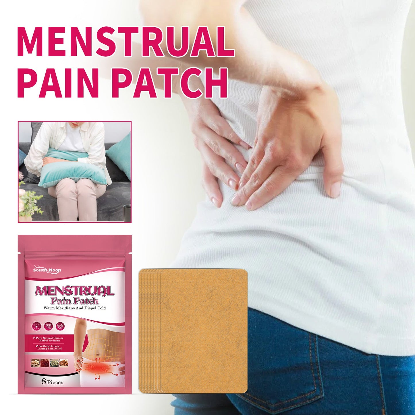 Menstrual Pain Patch, Menstrual Body Care Patch For Women To Relieve Menstrual Pain