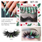 Christmas Nail Enhancement Eyelash Tool Set False Eyelash Decoration Color Mink Hair Beauty Tool