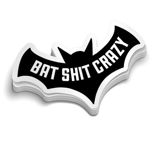 Bat Shit Crazy  -  Hard Hat Decal