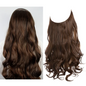 One-piece women's hair extension piece with abundant hair volume U-shaped fishing line invisible and natural long curly hair