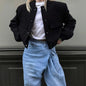 Women's Solid Color Long Sleeve Baseball Jacket