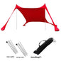 Family beach tent, large pop-up parasol, beach shelter, sun shade. Stable poles with portable carry bag. Outdoor shade.
