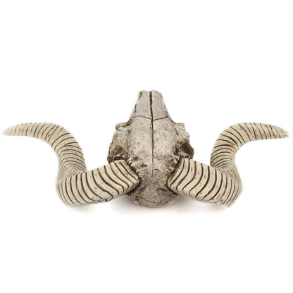 Horned Skull Wall Hanging Creative Home Living Room Decor Retro Resin Craft