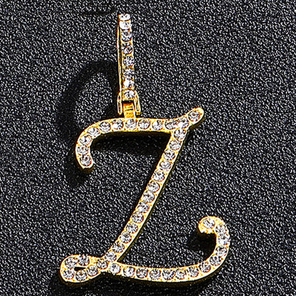 Hip hop accessories grass letter pendant melon seed buckle Cuban chain accessory