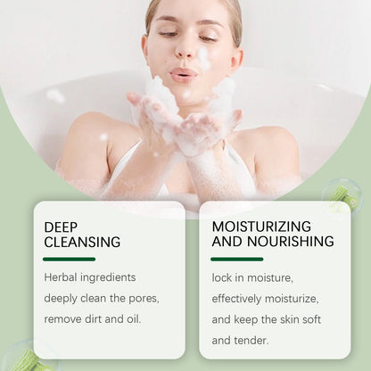 Bitter Gourd Herbal Bath Soap Gently Moisturizes Body Skin Moisturizes And Cleanses Pores Bath Body Soap