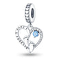 Mother's Day heart-shaped blessing pendant birthday gift DIY jewelry accessories