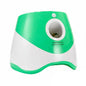 Rechargeable automatic tennis ball launcher for pets. Includes 3 balls, promotes interactive play.