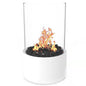 Desktop alcohol fireplace light indoor stainless steel small portable heating stove circular glass bar atmosphere light