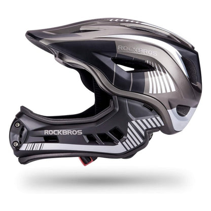 ROCKBROS Kids Full Face Helmet Detachable for Youth Child Boys Girls Ages 3-16