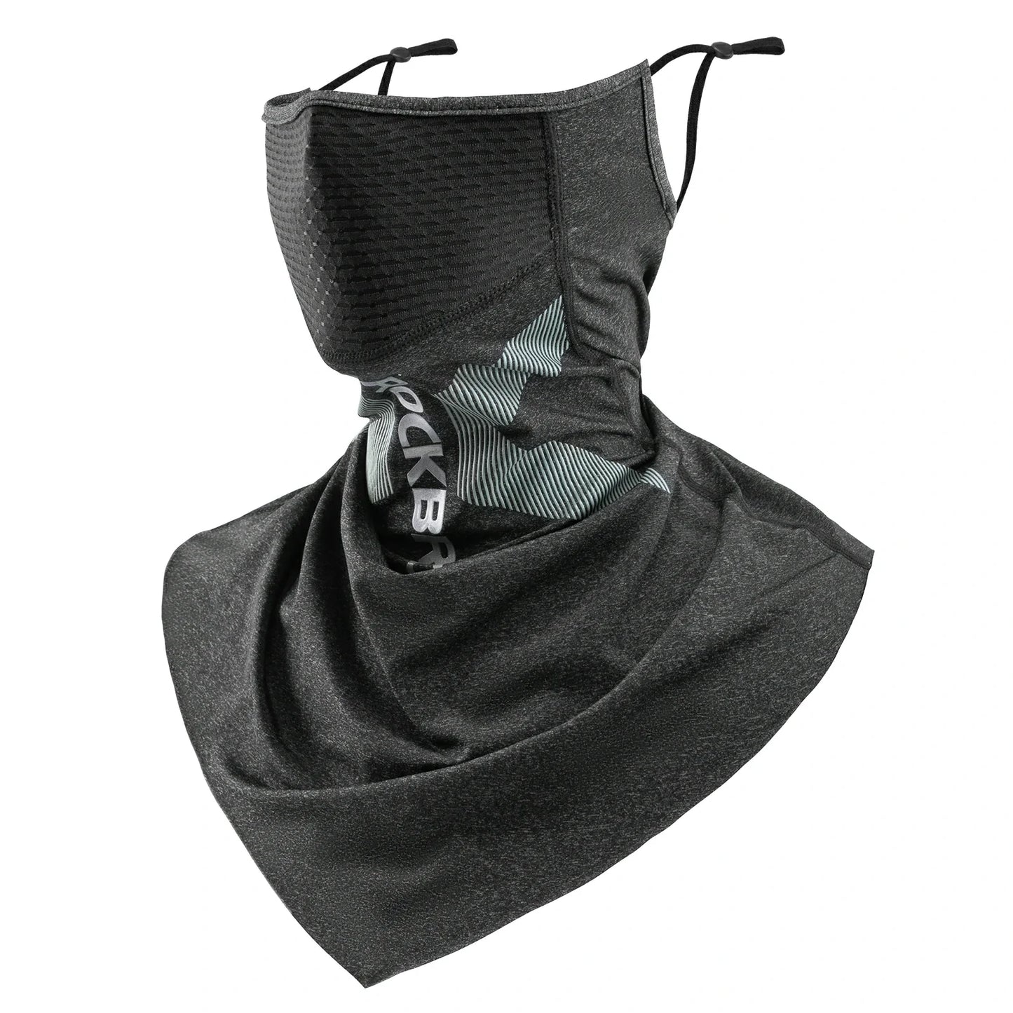 ROCKBROS Cooling Neck Gaiter with Ear Loops – Breathable Summer Face Cover for Cycling Fishing