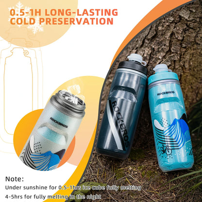 ROCKBROS 21OZ Insulated Bike Water Bottle
