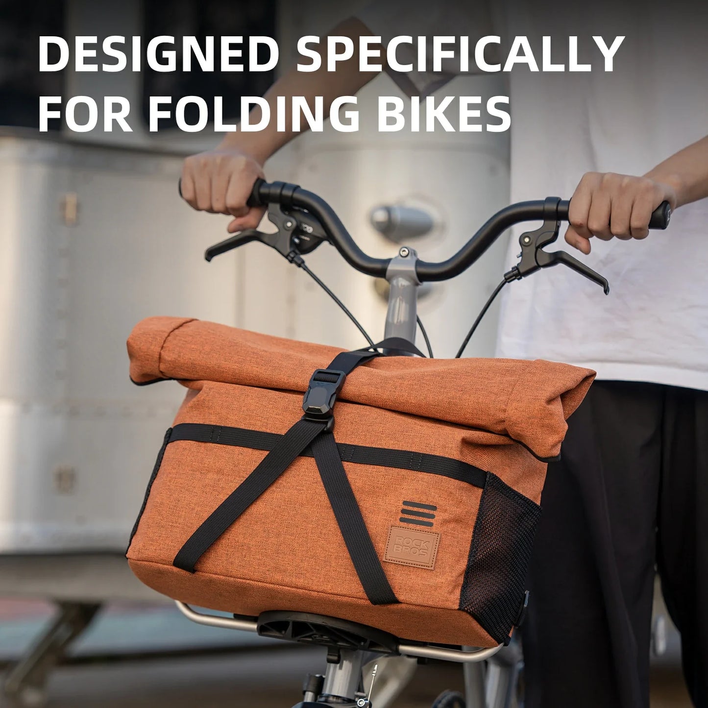 ROCKBROS Bike Handlebar Folding Bike Bag Bike Accessories Bike Storage 8L-10L