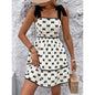 Tie Strap Mini Dress – Smocked Summer A-Line Dress