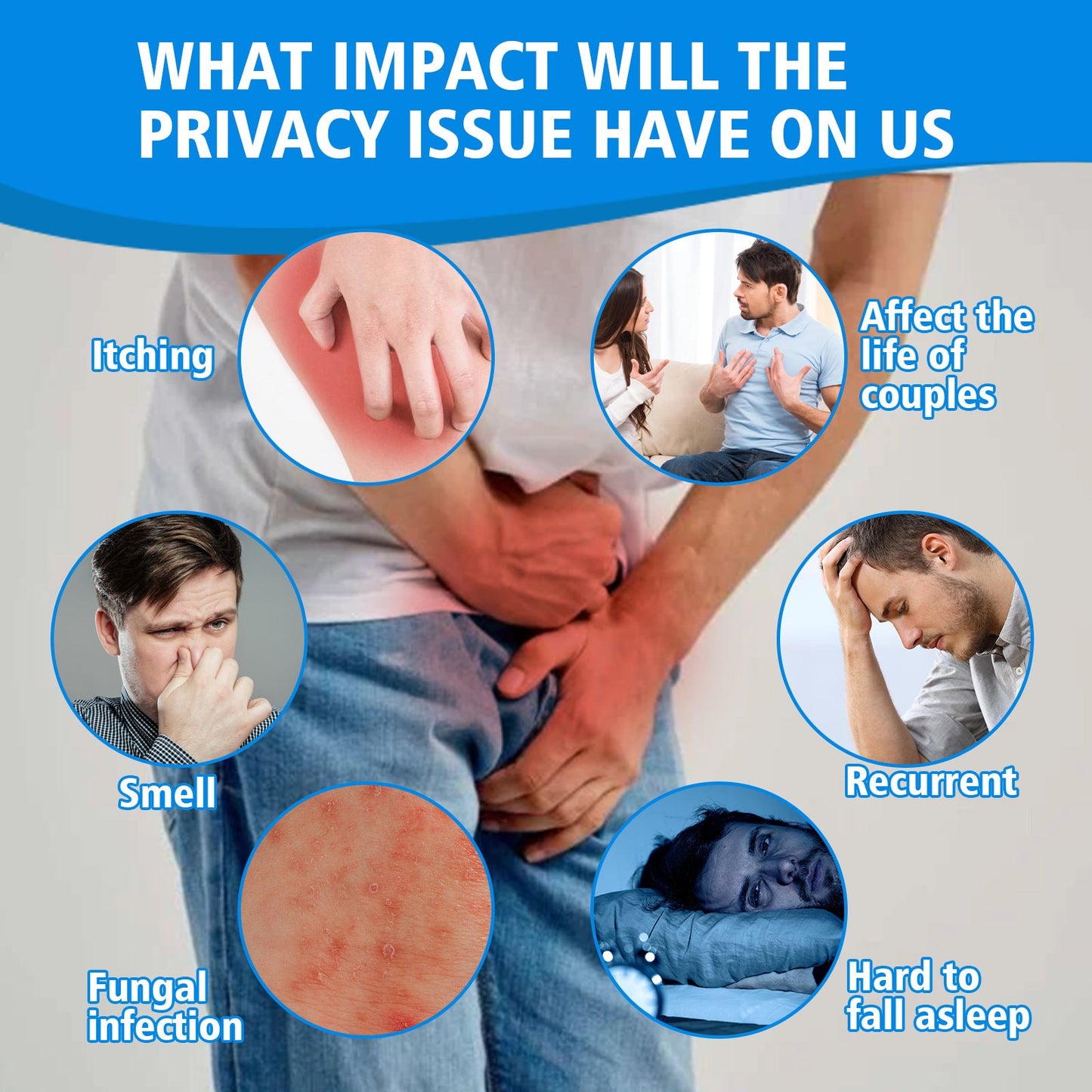 Men's Skin Care Cream For Inner Thigh Itching Relief Refreshing And Gentle Skin Cream