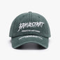 Fashionable Outdoor Versatile Curved Brim Letter Embroidery Men's Flat Tongue Hat Show Face Small Washed Women's Simple Baseball Hat Fashion
