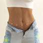Tassel Butterfly Pendant Double layer Waist Chain for Women's Sexy Street Photography Single circle Metal Body Chain