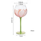 1 Piece Hand Painted Glass Goblet Cup Creative Red Wine Glasses Cup Flower Painted Stemware for Wedding Party Events