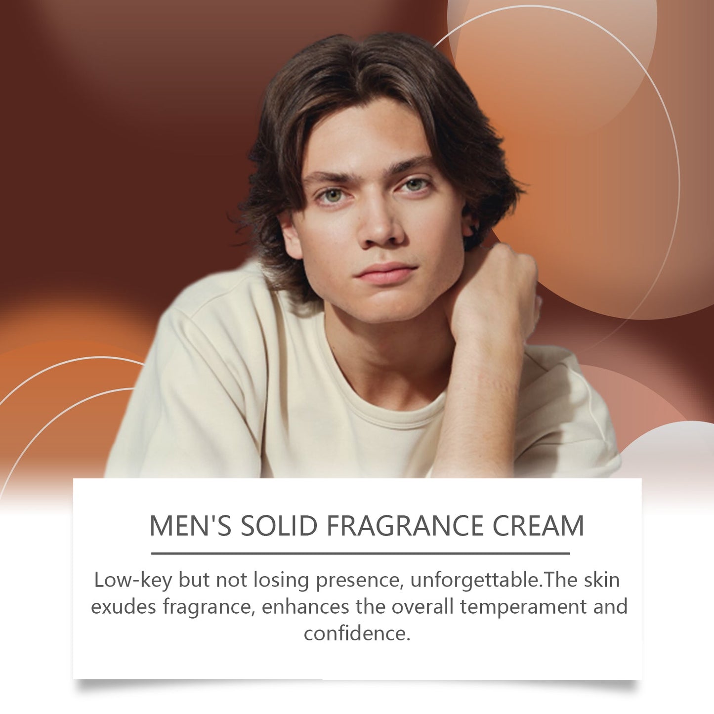 Men's Solid Balm Portable Solid Balm For Long-Lasting Fragrance Refreshing And Non-Sticky