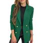Casual Long Sleeve Lapel Button Autumn Coat