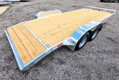Silver Ox 7k Aluminum Car Hauler Trailer 20+2 - 22ft Overall Deck