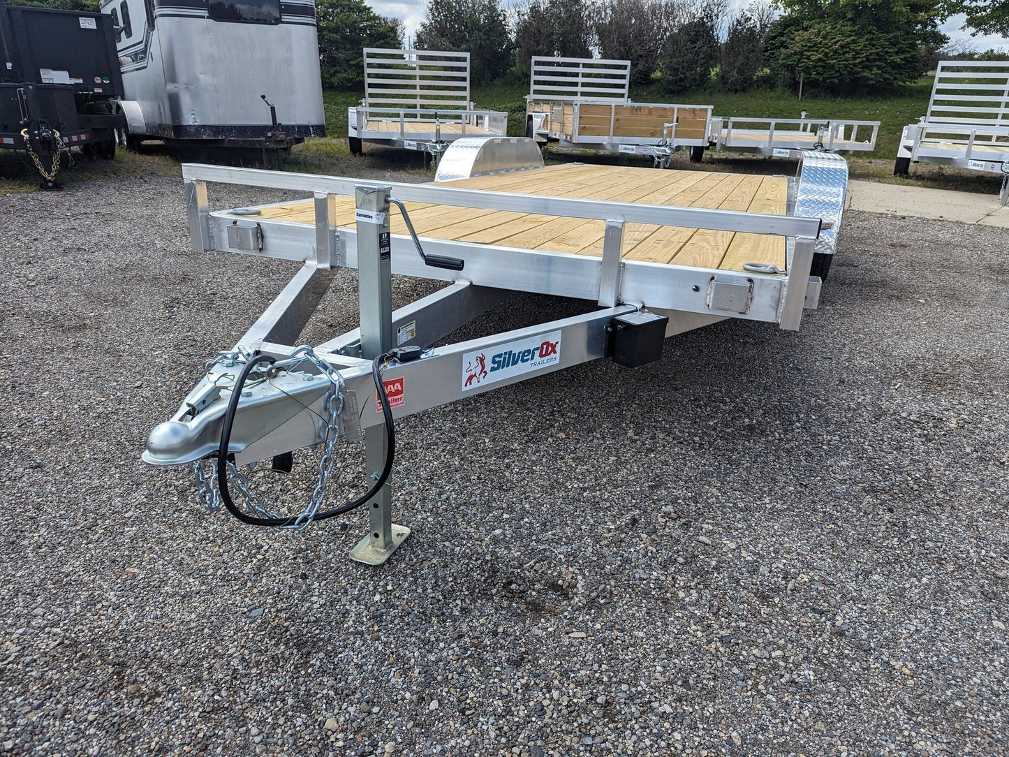 Silver Ox 7k Aluminum Car Hauler Trailer 20+2 - 22ft Overall Deck