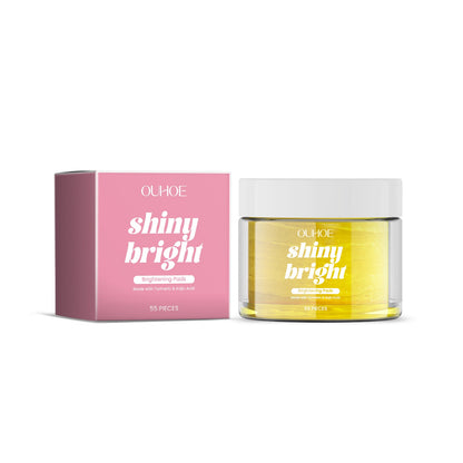 Turmeric Acid Cotton Tablet, Clean Facial Skin Daily Gentle Moisturizing Skin Care And Beauty Kojic Acid Cotton Tablet