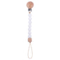 Infant and toddler products, beech wood pacifier clip, soothing wood octagonal pacifier, anti drop chain