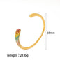 Colorful zirconium full diamond high-end fashion stainless steel casting bracelet bracelet bracelet accessories