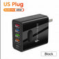 4USB charger, five in one charger, 48W multi interface charger, PD fast charging charger, 4U+PD