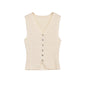 Spring New Style Round Neck Solid Color Loose Design Unique Temperament Knitwear