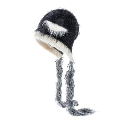 Cat Ears Mink Wool Ear-Protection Knitted Hat — Cozy Animal Ear Beanie