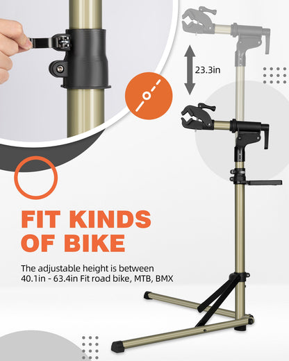 ROCKBROS Bike Repair Stand 65 lbs Capacity for Home Mechanic Maintenance