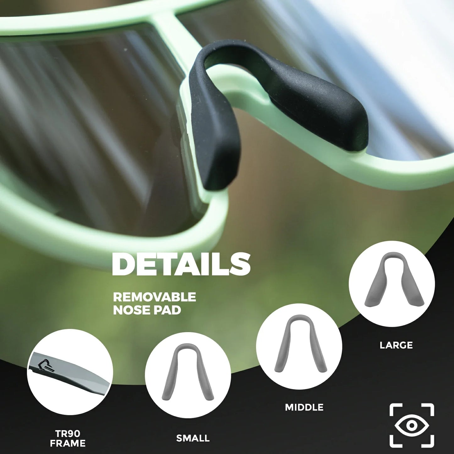 ROCKBROS Cycling Sunglasses Photochromic Polarized Sports Glasses UV400 Unisex