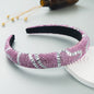 Hair Hoop Fashion New Design Shiny Gypsophila Thin Sponge Headband Korean High-End High-Skull Top Hair Accessories