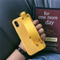 Plain Case Grip Strap For iPhone X 6s 6 8 Plus 7 Kickstand Holder Finger Ring Purple Matte Soft Silicon Capa