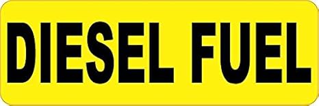 Diesel Fuel 2x6 Vinyl Sticker