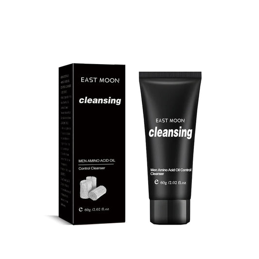 Men's Amino Acid Oil Control Face Wash, Deep Clean Acne Print Delicate Pores Whitening Brightening Skin