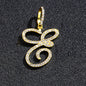 Hip hop accessories grass letter pendant melon seed buckle Cuban chain accessory