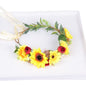 Korean style flower garland headwear sunflower children's performance scenic area decoration headwear hair accessories sunflower