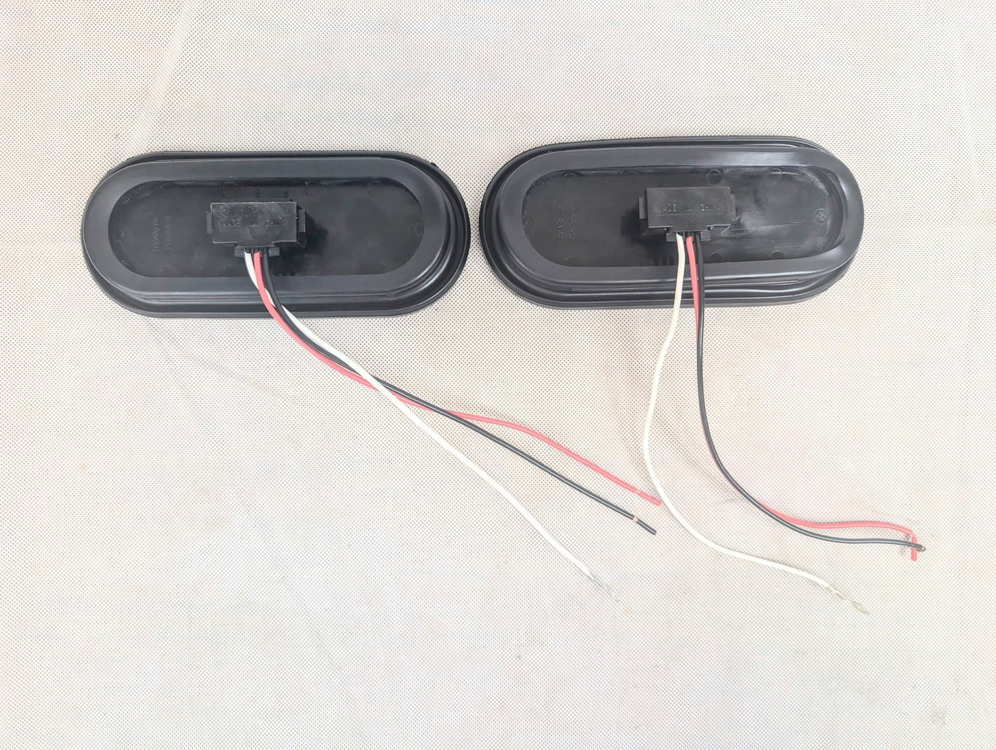 2 Pack T66  Trailer Truck LED Sealed RED 6" Oval Stop/Turn/Tail Light
