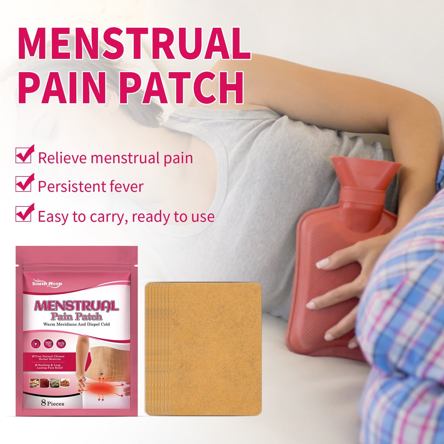 Menstrual Pain Patch, Menstrual Body Care Patch For Women To Relieve Menstrual Pain
